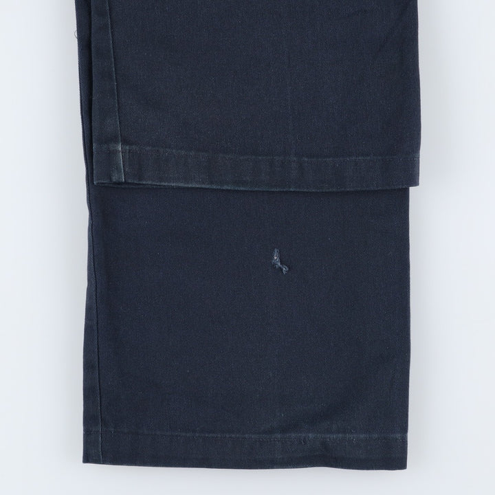 Dickies Loose Fit Double Knee Work Pants Men's W30 equivalent polyester navy blue type Vintage Second Hand