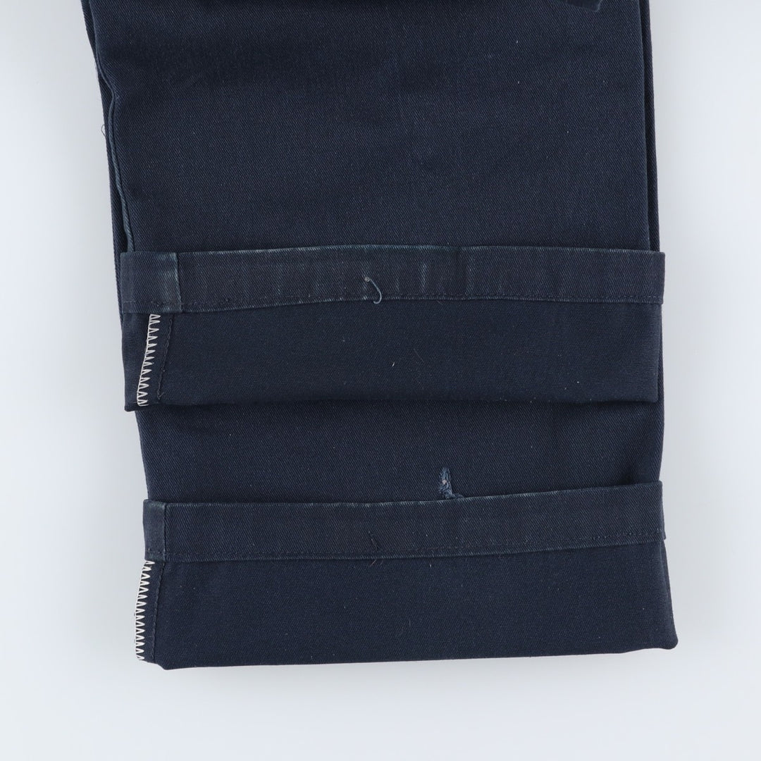 Dickies Loose Fit Double Knee Work Pants Men's W30 equivalent polyester navy blue type Vintage Second Hand