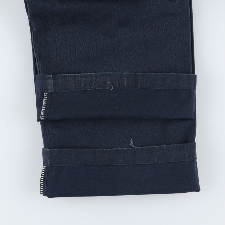 Dickies Loose Fit Double Knee Work Pants Men's W30 equivalent polyester navy blue type Vintage Second Hand