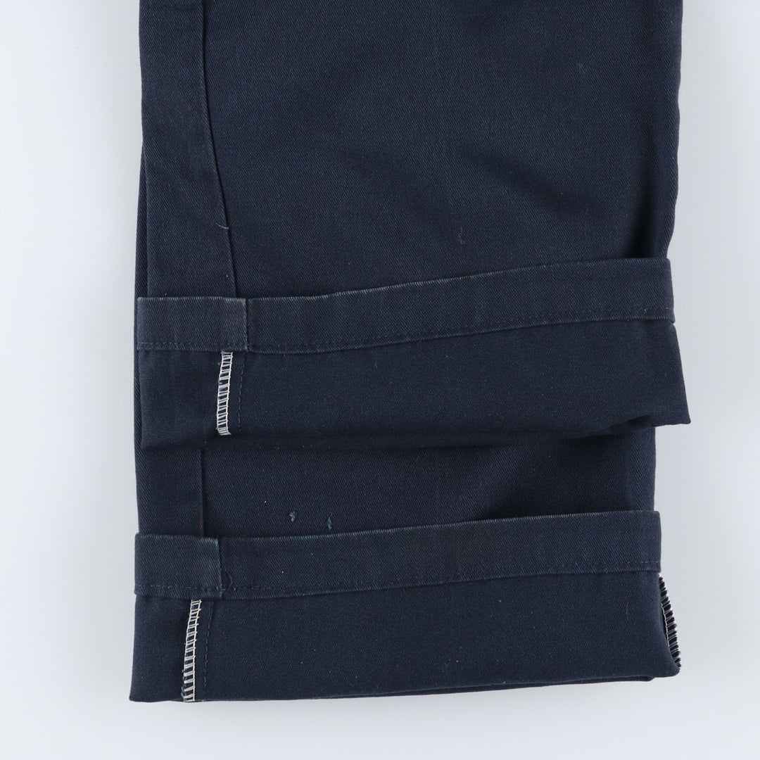 Dickies Loose Fit Double Knee Work Pants Men's W30 equivalent polyester navy blue type Vintage Second Hand