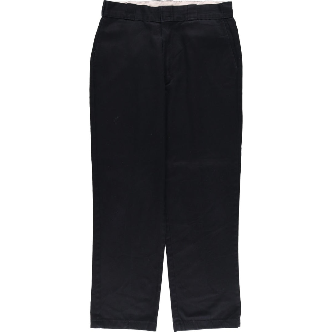 Dickies Work Pants Men's W32 equivalent polyester black type Vintage Second Hand