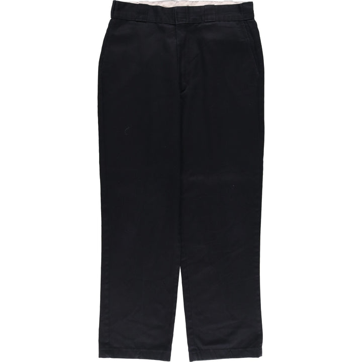 Dickies Work Pants Men's W32 equivalent polyester black type Vintage Second Hand
