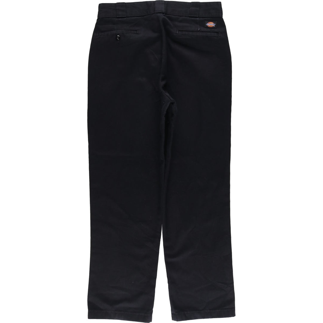 Dickies Work Pants Men's W32 equivalent polyester black type Vintage Second Hand