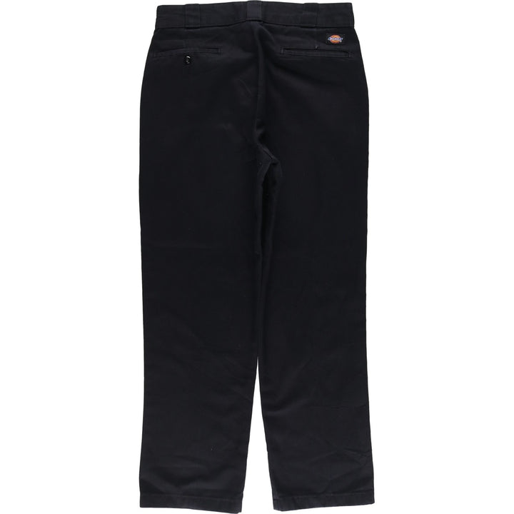 Dickies Work Pants Men's W32 equivalent polyester black type Vintage Second Hand