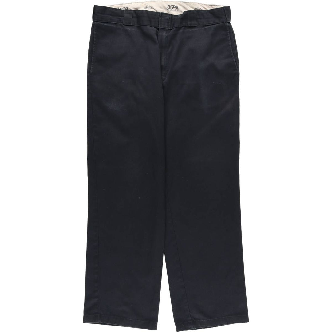 Dickies 874 ORIGINAL FIT Work Pants for Men, Size W36 unclear black type Vintage Second Hand
