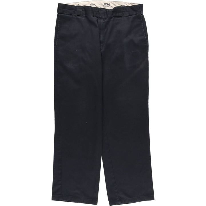 Dickies 874 ORIGINAL FIT Work Pants for Men, Size W36 unclear black type Vintage Second Hand