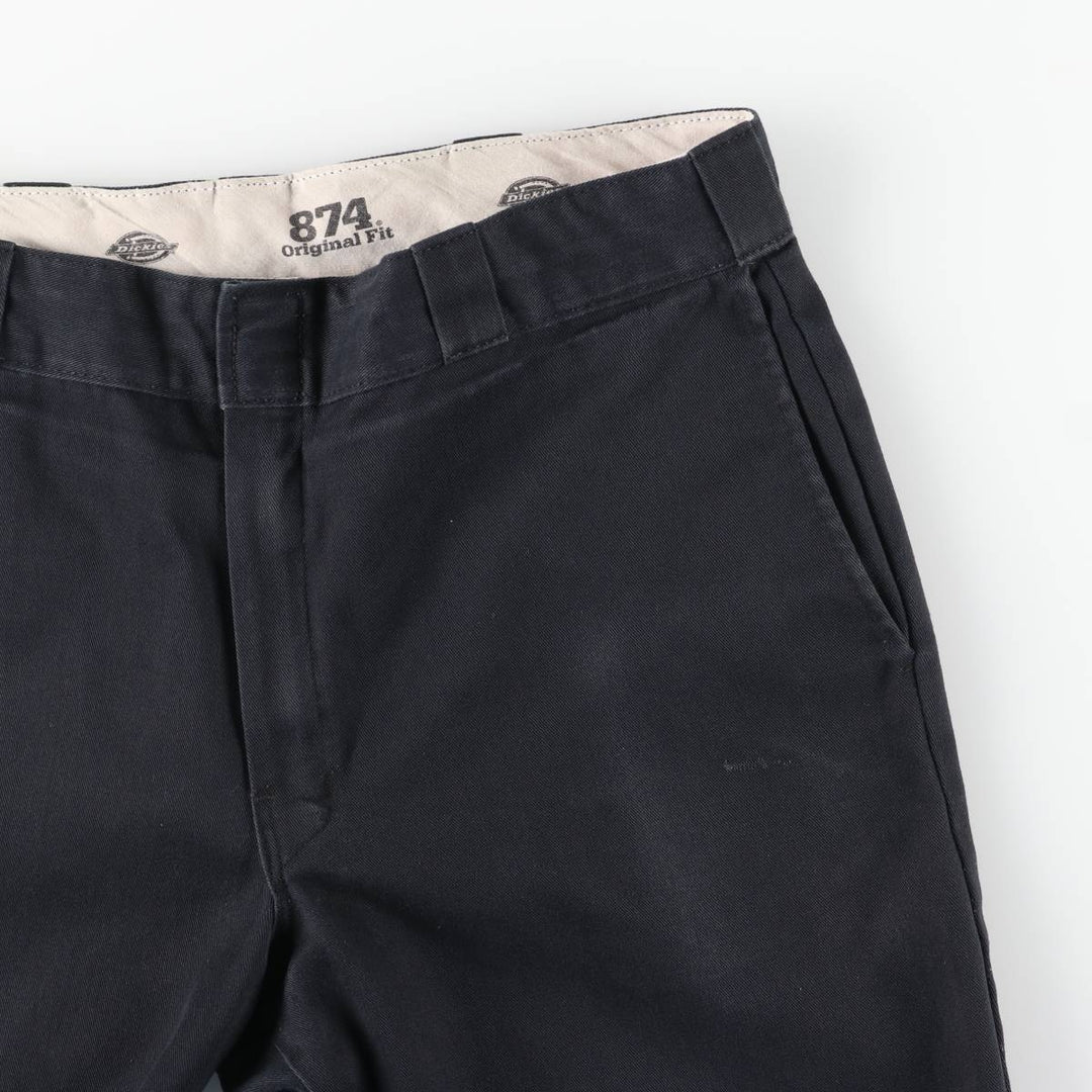 Dickies 874 ORIGINAL FIT Work Pants for Men, Size W36 unclear black type Vintage Second Hand