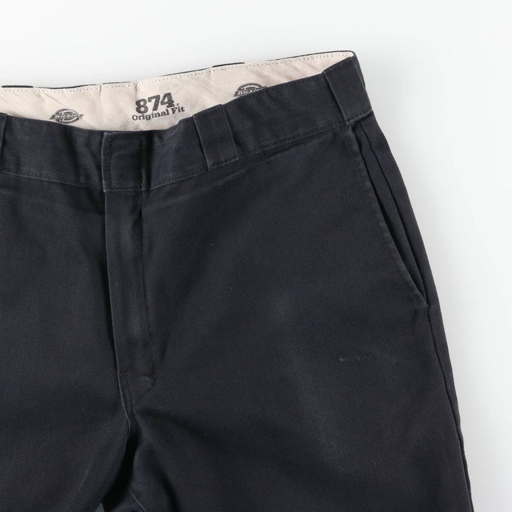 Dickies 874 ORIGINAL FIT Work Pants for Men, Size W36 unclear black type Vintage Second Hand