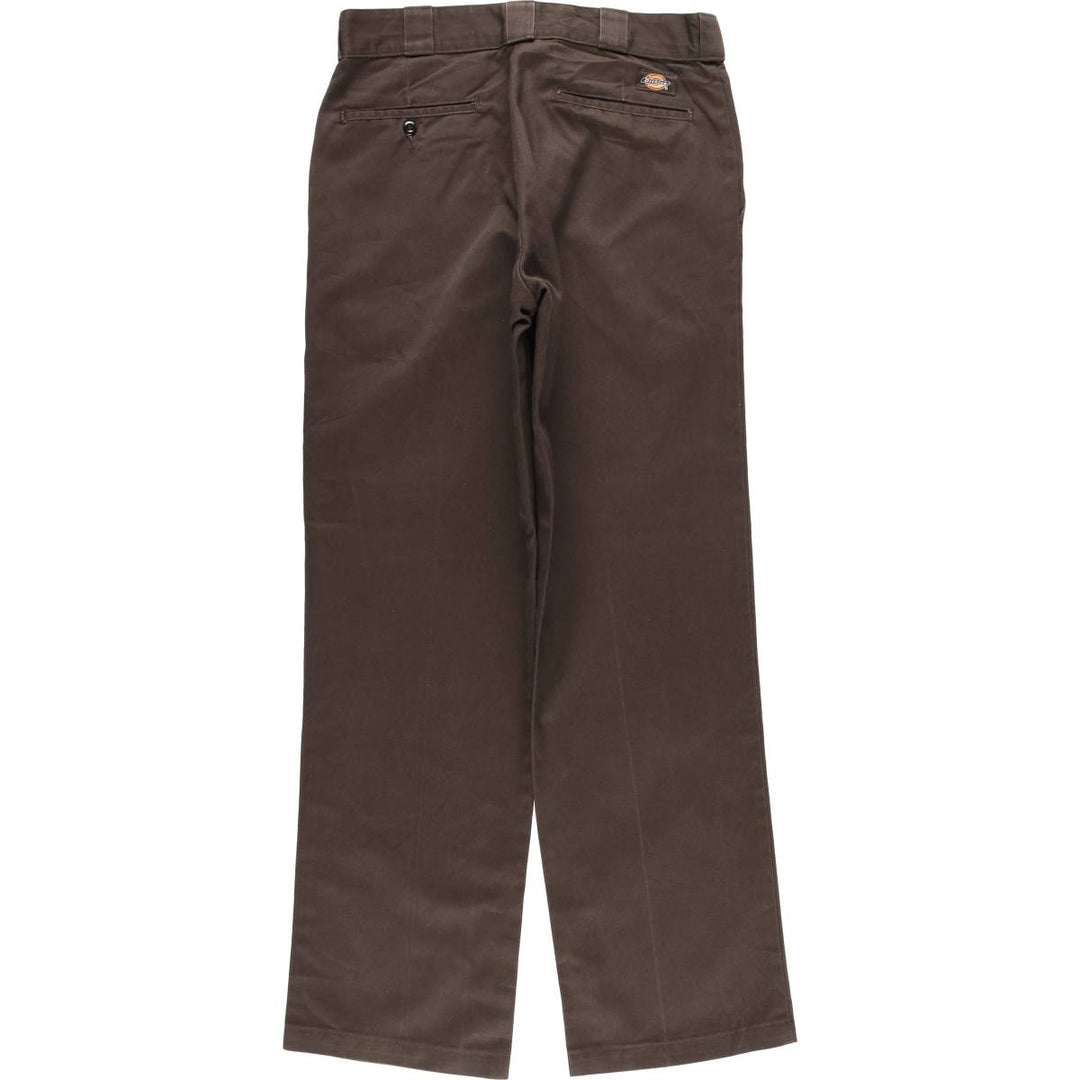 Dickies 874 ORIGINAL FIT Work Pants for Men, W32 equivalent polyester brown type Vintage Second Hand