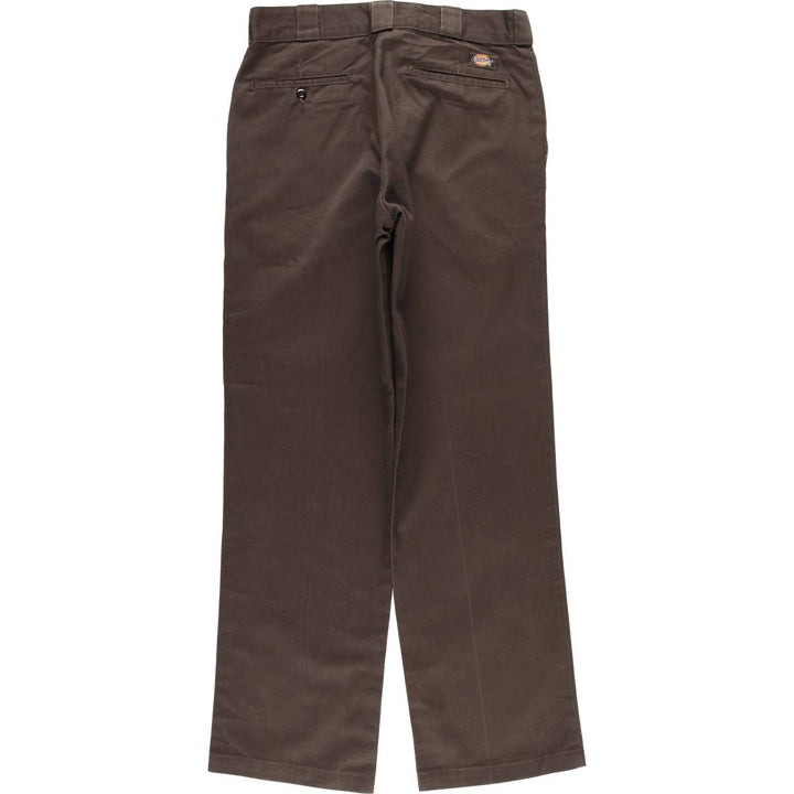 Dickies 874 ORIGINAL FIT Work Pants for Men, W32 equivalent polyester brown type Vintage Second Hand