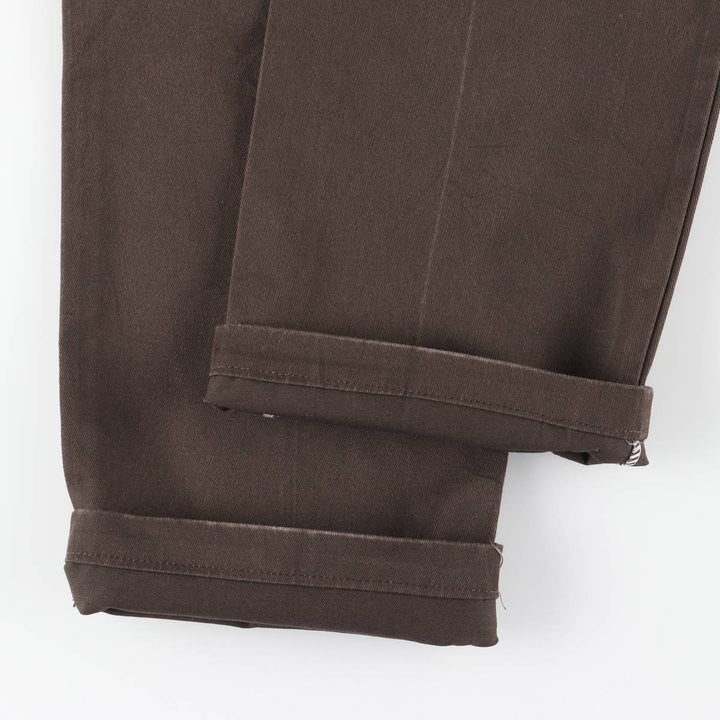 Dickies 874 ORIGINAL FIT Work Pants for Men, W32 equivalent polyester brown type Vintage Second Hand