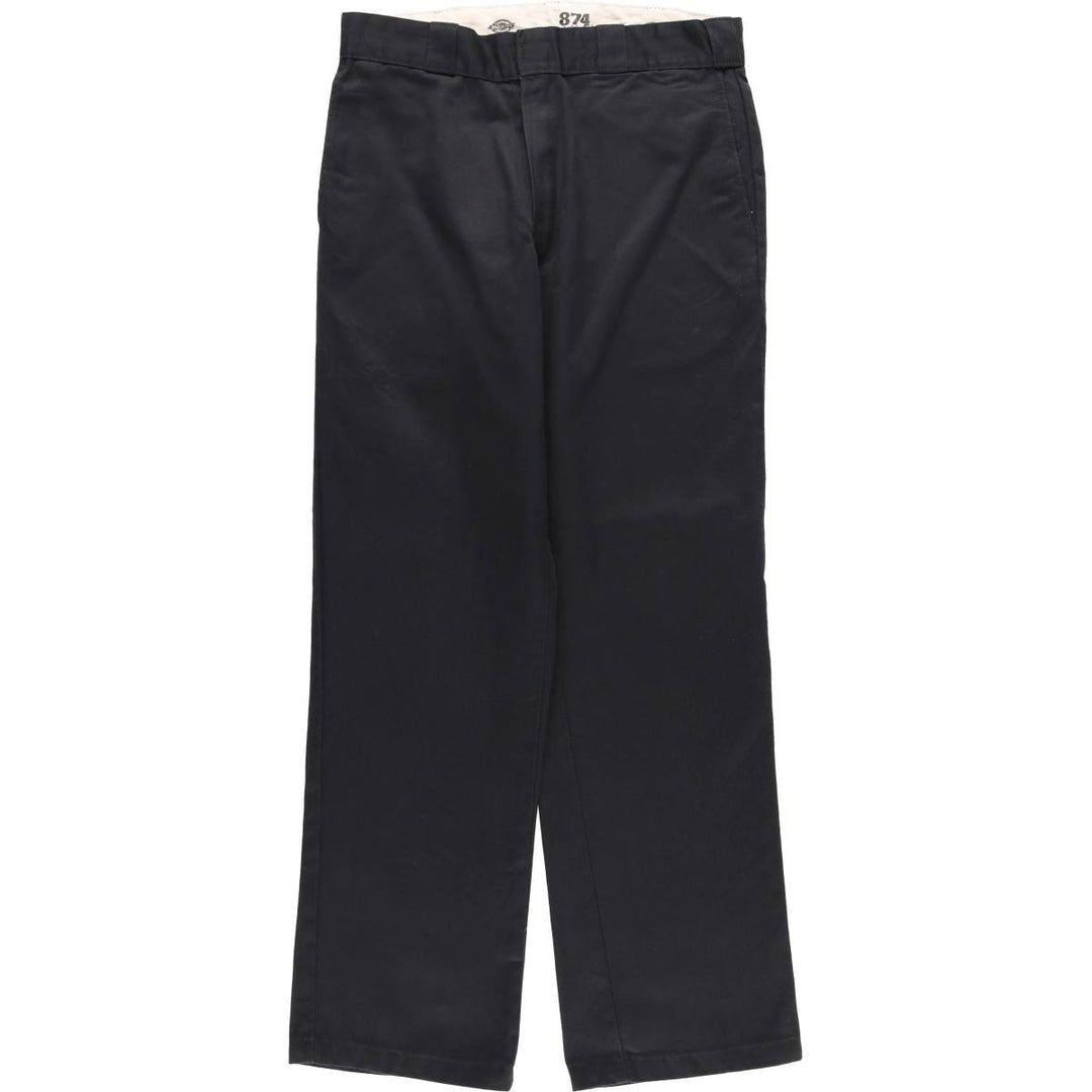 Dickies 874 ORIGINAL FIT Work Pants for Men, W32 equivalent polyester black type Vintage Second Hand
