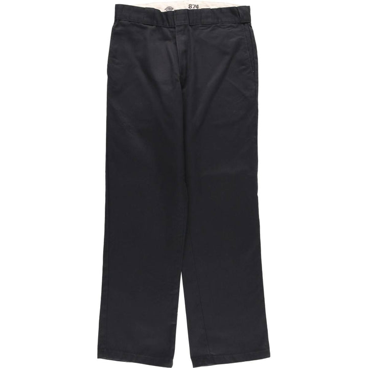 Dickies 874 ORIGINAL FIT Work Pants for Men, W32 equivalent polyester black type Vintage Second Hand