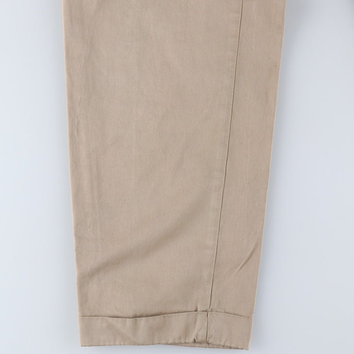 Ralph Lauren POLO by Ralph Lauren Two-pleat Chino Pants for Men, W31 equivalent cotton Beige type Vintage Second Hand
