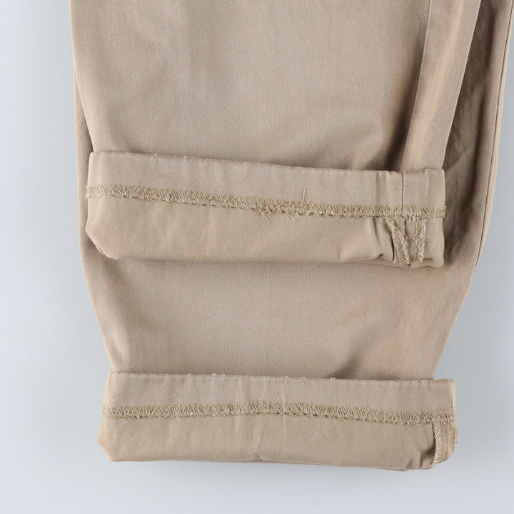 Ralph Lauren POLO by Ralph Lauren Two-pleat Chino Pants for Men, W31 equivalent cotton Beige type Vintage Second Hand
