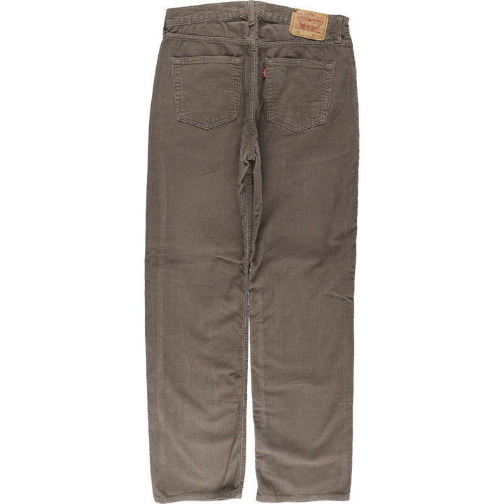 Levi's 751 Corduroy Pants, Men's, Size W33 cotton Khaki type Vintage Second Hand