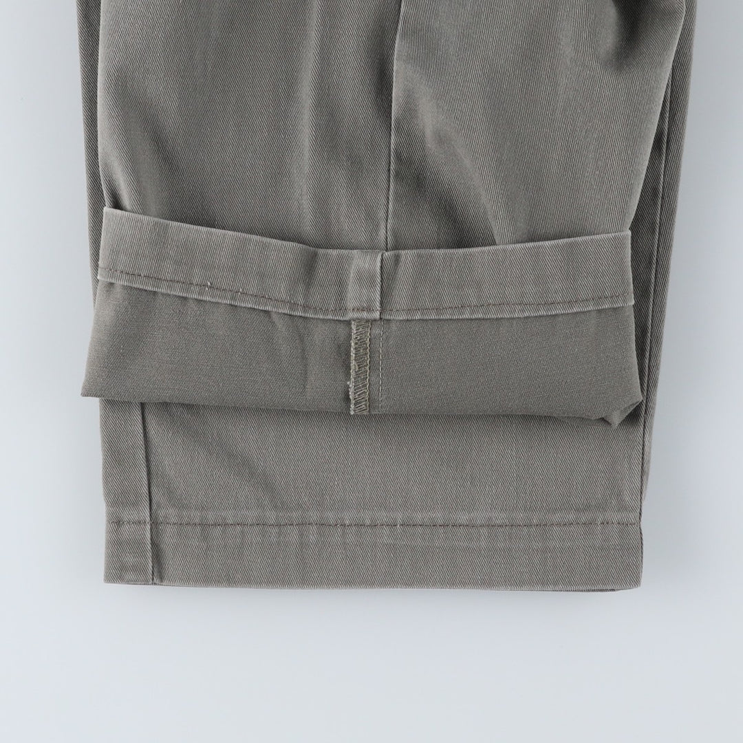 Ralph Lauren POLO by Ralph Lauren ANDREW PANT, two-pleat chino pants, men's, W32 equivalent cotton Khaki type sage green Vintage Second Hand