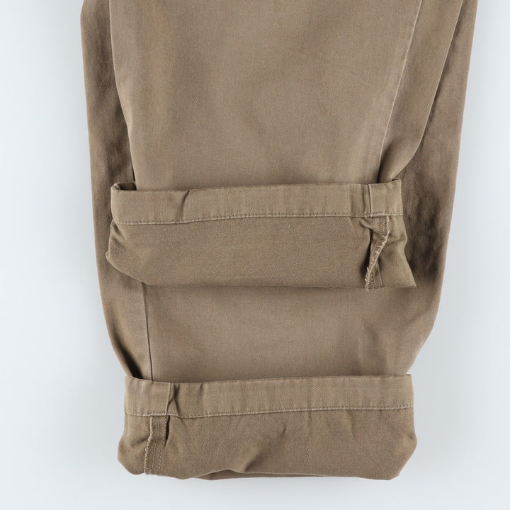 Ralph Lauren Polo Hammond Pant, two-pleat chino pants, men's size W34. cotton Khaki type Vintage Second Hand