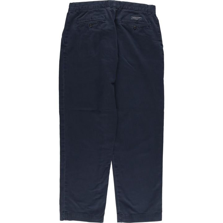 Ralph Lauren POLO by Ralph Lauren PROSPECT PANT Chino pants for men, equivalent to w34 cotton navy blue type Vintage Second Hand