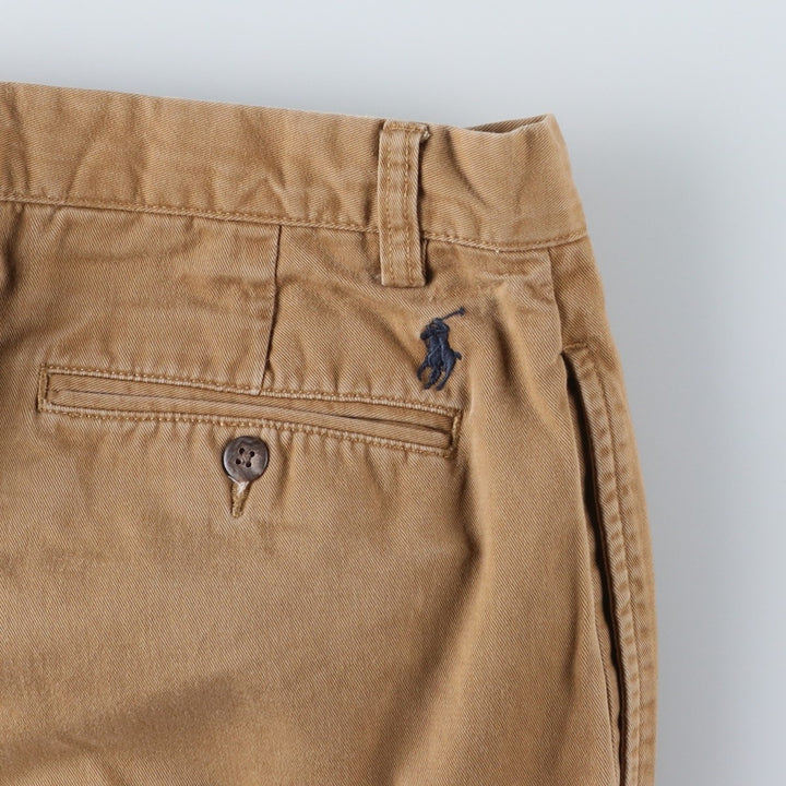 Ralph Lauren POLO by Ralph Lauren ETHAN PANT, two-pleat chino pants, men's size W33 cotton Beige type Vintage Second Hand