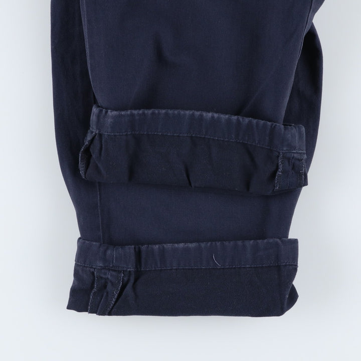 Ralph Lauren POLO by Ralph Lauren ANDREW PANT Two-pleat chino pants for men, equivalent to W34 cotton navy blue type Vintage Second Hand