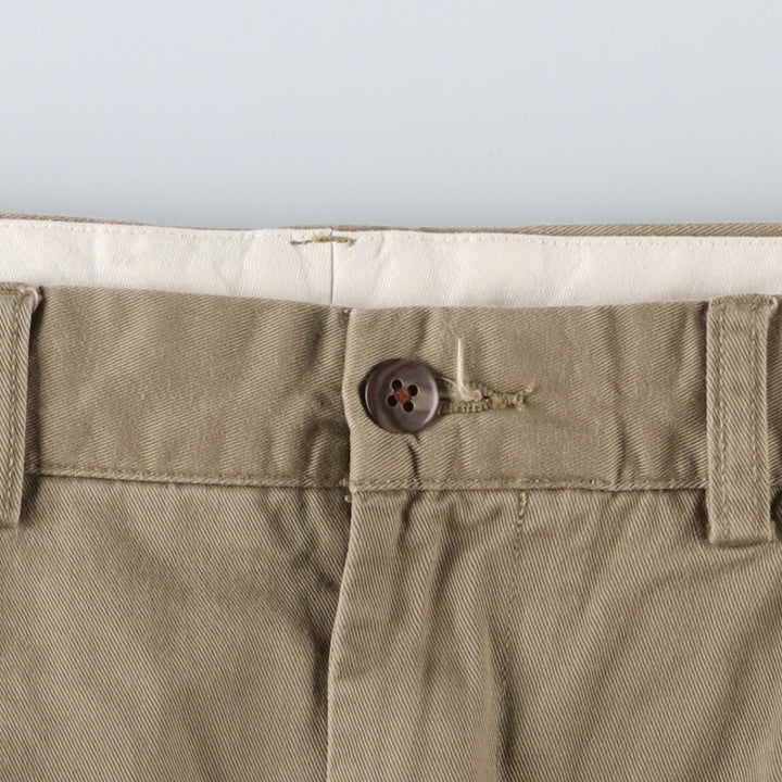 Ralph Lauren POLO by Ralph Lauren ANDREW PANT Two-pleat chino pants for men, equivalent to W34 cotton Beige type Vintage Second Hand