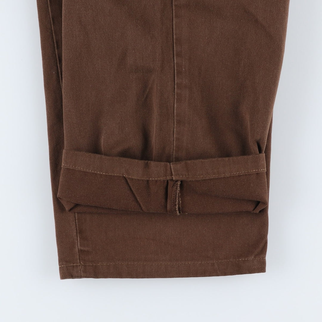 Ralph Lauren POLO by Ralph Lauren ETHAN PANT Two-pleat chino pants for men, size W34 cotton brown type Vintage Second Hand