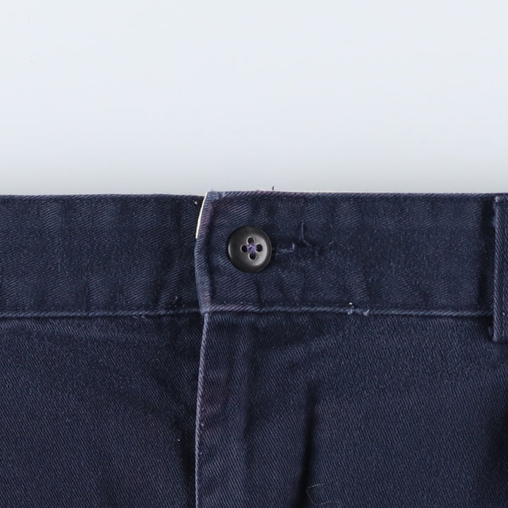 Ralph Lauren Polo Ralph Lauren Andrew Two-pleat Chino Pants Men's W35 cotton navy blue type Vintage Second Hand