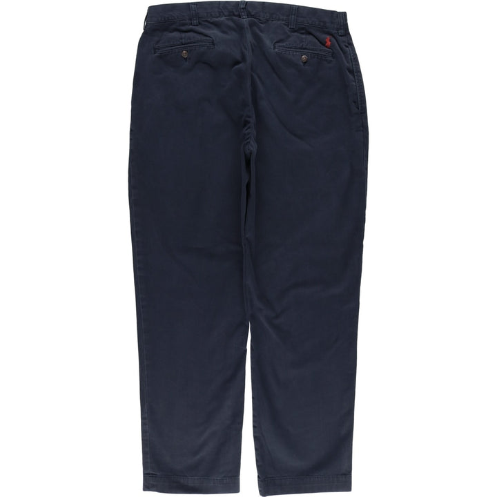 Ralph Lauren POLO by Ralph Lauren ETHAN PANT Two-pleat chino pants for men, size W36 cotton navy blue type Vintage Second Hand