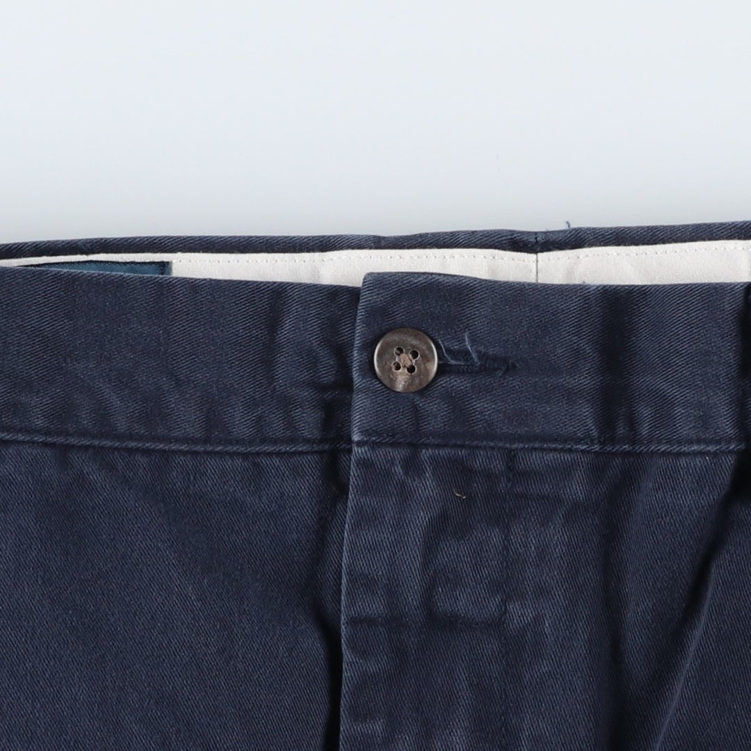 Ralph Lauren POLO by Ralph Lauren ETHAN PANT Two-pleat chino pants for men, size W36 cotton navy blue type Vintage Second Hand