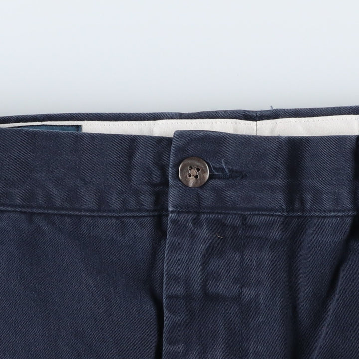 Ralph Lauren POLO by Ralph Lauren ETHAN PANT Two-pleat chino pants for men, size W36 cotton navy blue type Vintage Second Hand