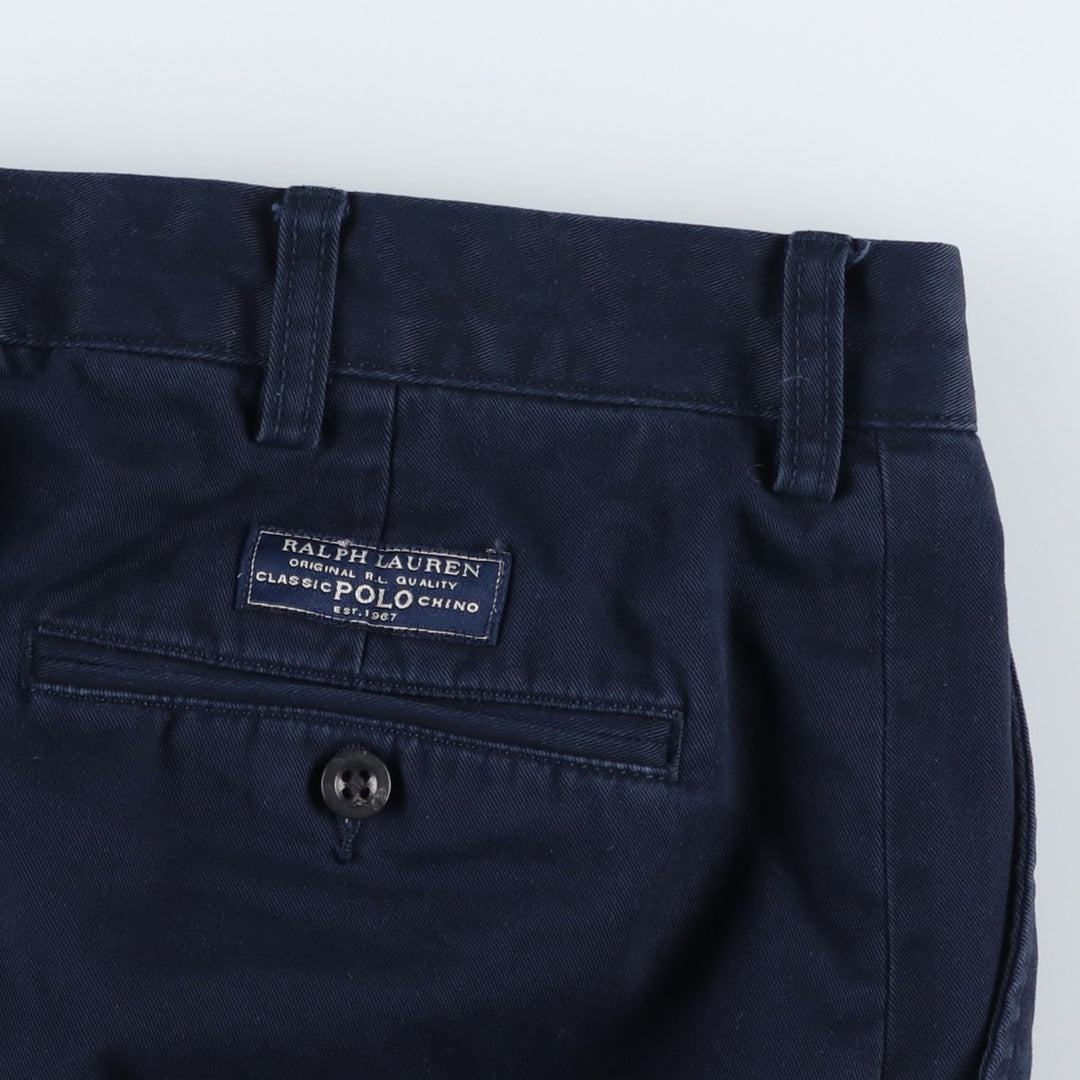 Ralph Lauren POLO by Ralph Lauren PROSPECT PANT Chino pants for men, equivalent to w36 cotton navy blue type Vintage Second Hand