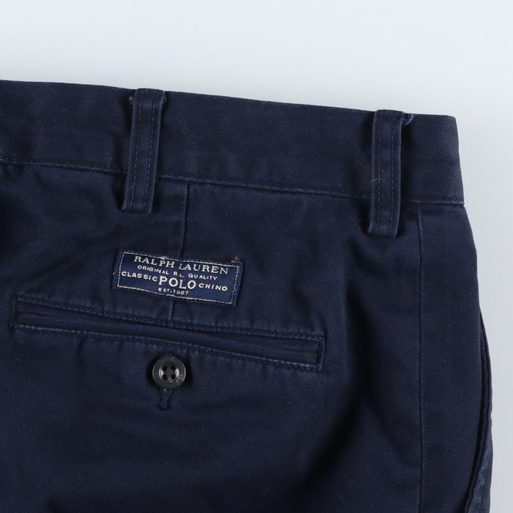Ralph Lauren POLO by Ralph Lauren PROSPECT PANT Chino pants for men, equivalent to w36 cotton navy blue type Vintage Second Hand