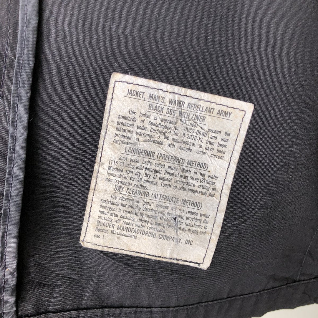 Military jacket 40R Men's size M unclear black type Vintage Second Hand