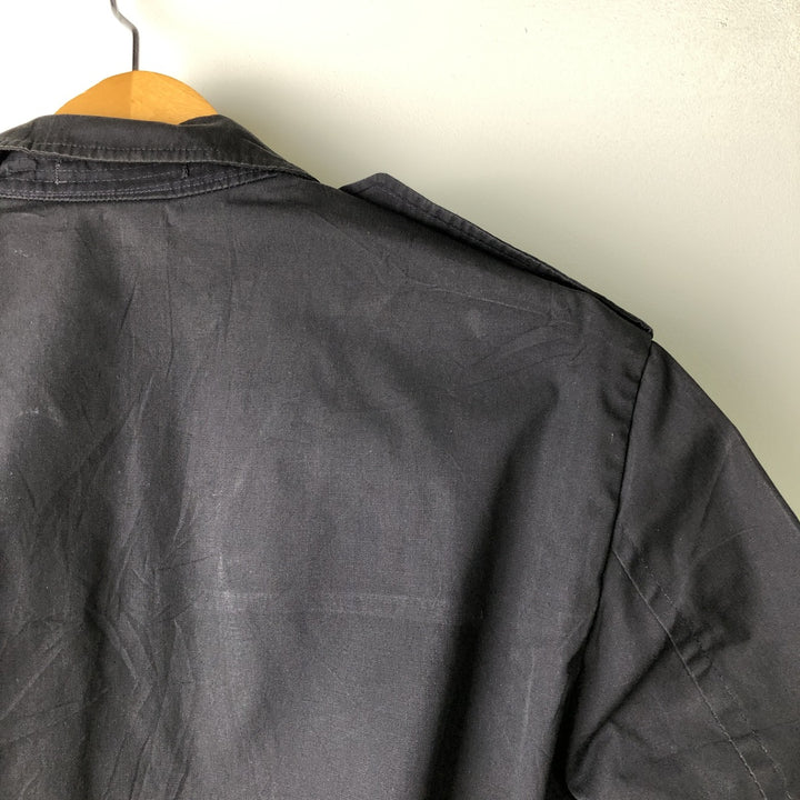 Military jacket 40R Men's size M unclear black type Vintage Second Hand