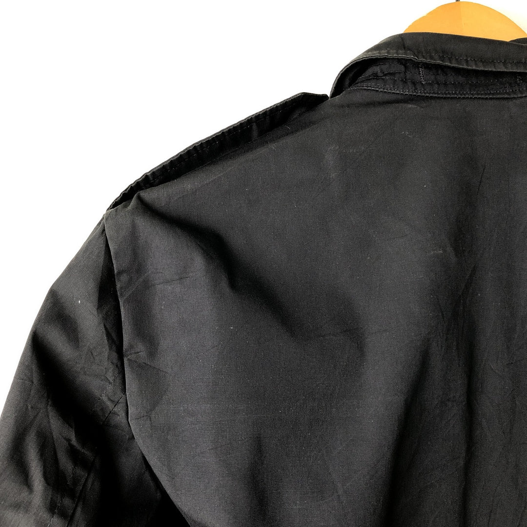 Military jacket 40R Men's size M unclear black type Vintage Second Hand