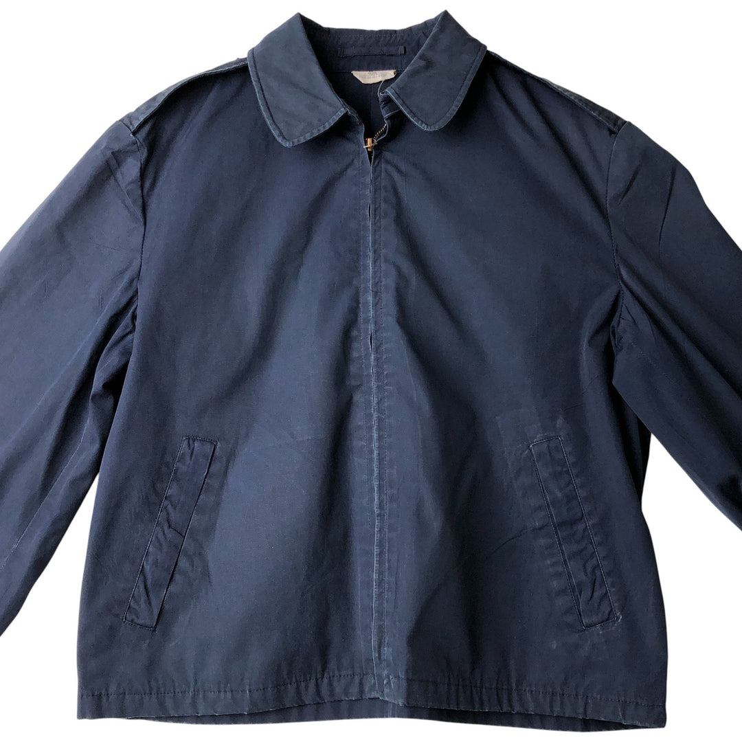 Military Lightweight Jacket, 40R, Men's Size M polyester navy blue type Vintage Second Hand