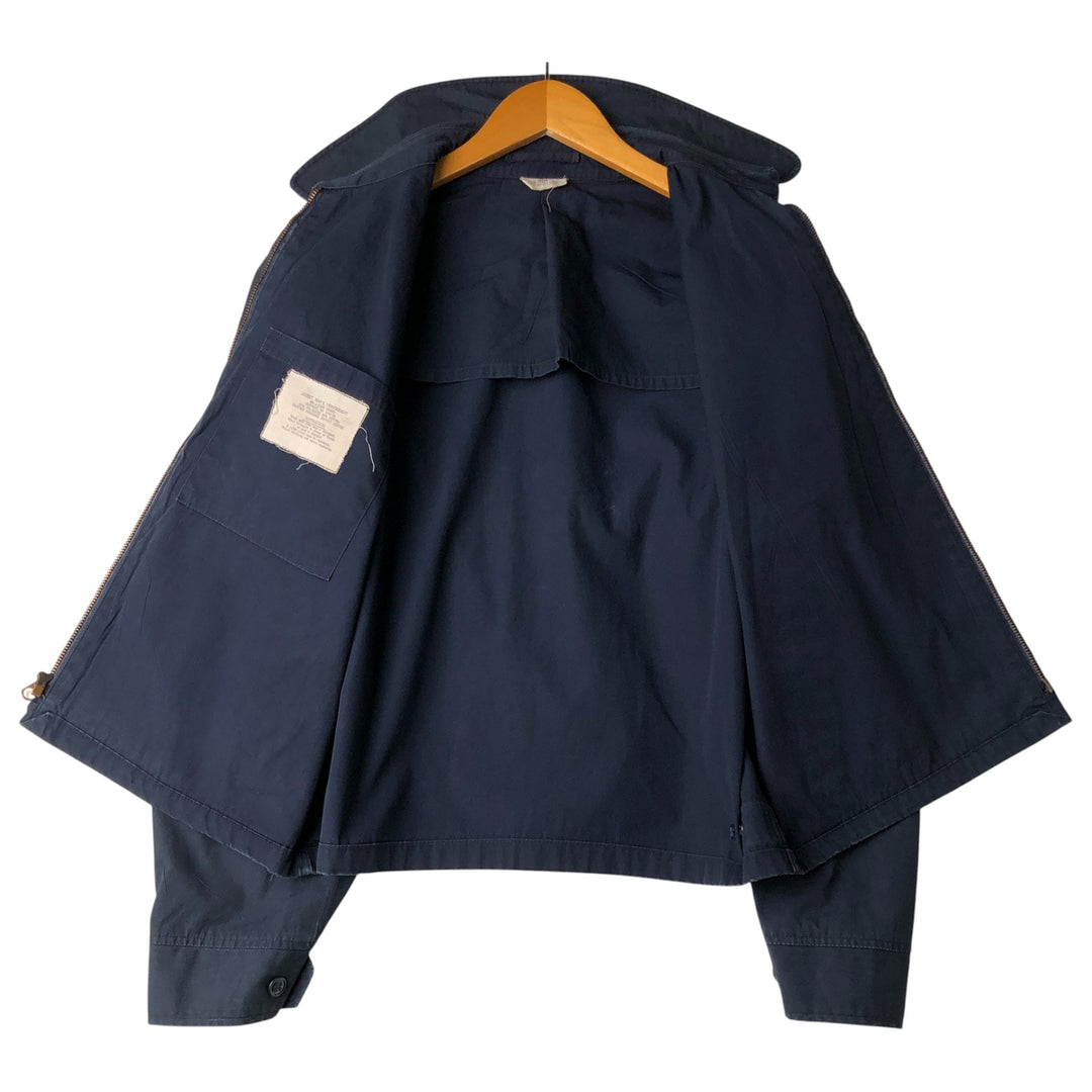 Military Lightweight Jacket, 40R, Men's Size M polyester navy blue type Vintage Second Hand
