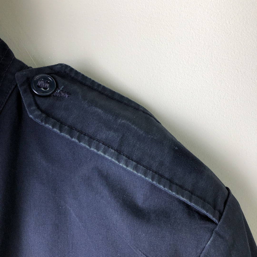 Military Lightweight Jacket, 40R, Men's Size M polyester navy blue type Vintage Second Hand