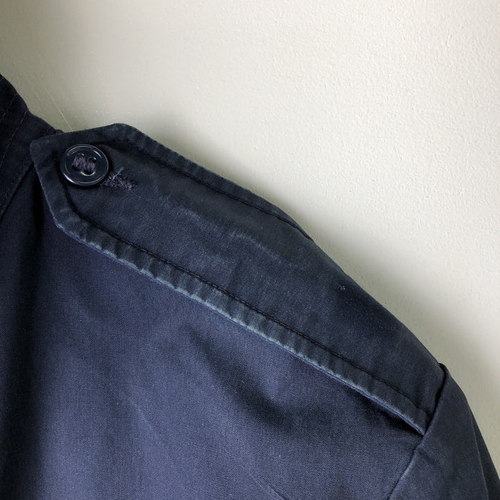 Military Lightweight Jacket, 40R, Men's Size M polyester navy blue type Vintage Second Hand