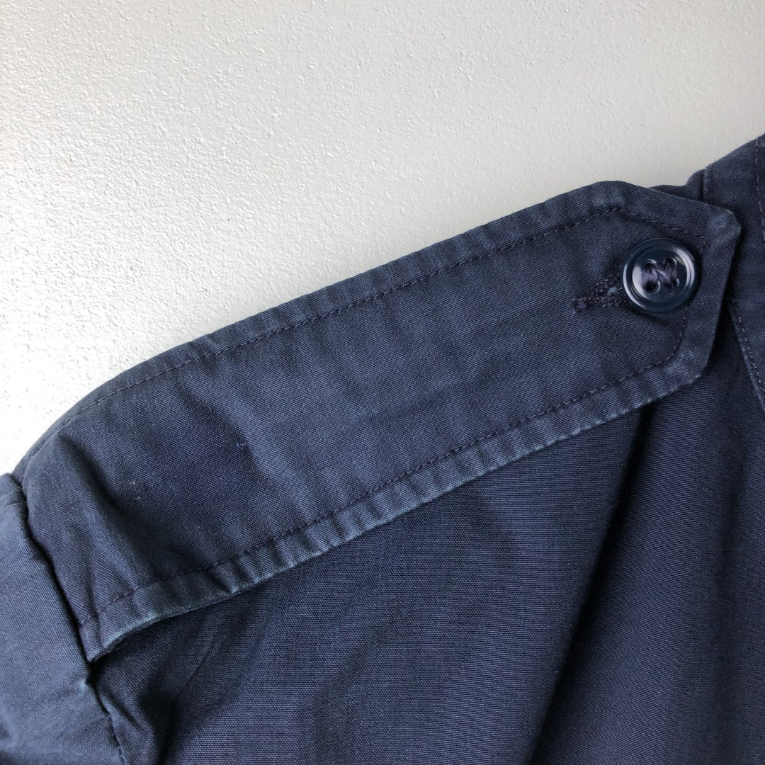 Military Lightweight Jacket, 40R, Men's Size M polyester navy blue type Vintage Second Hand