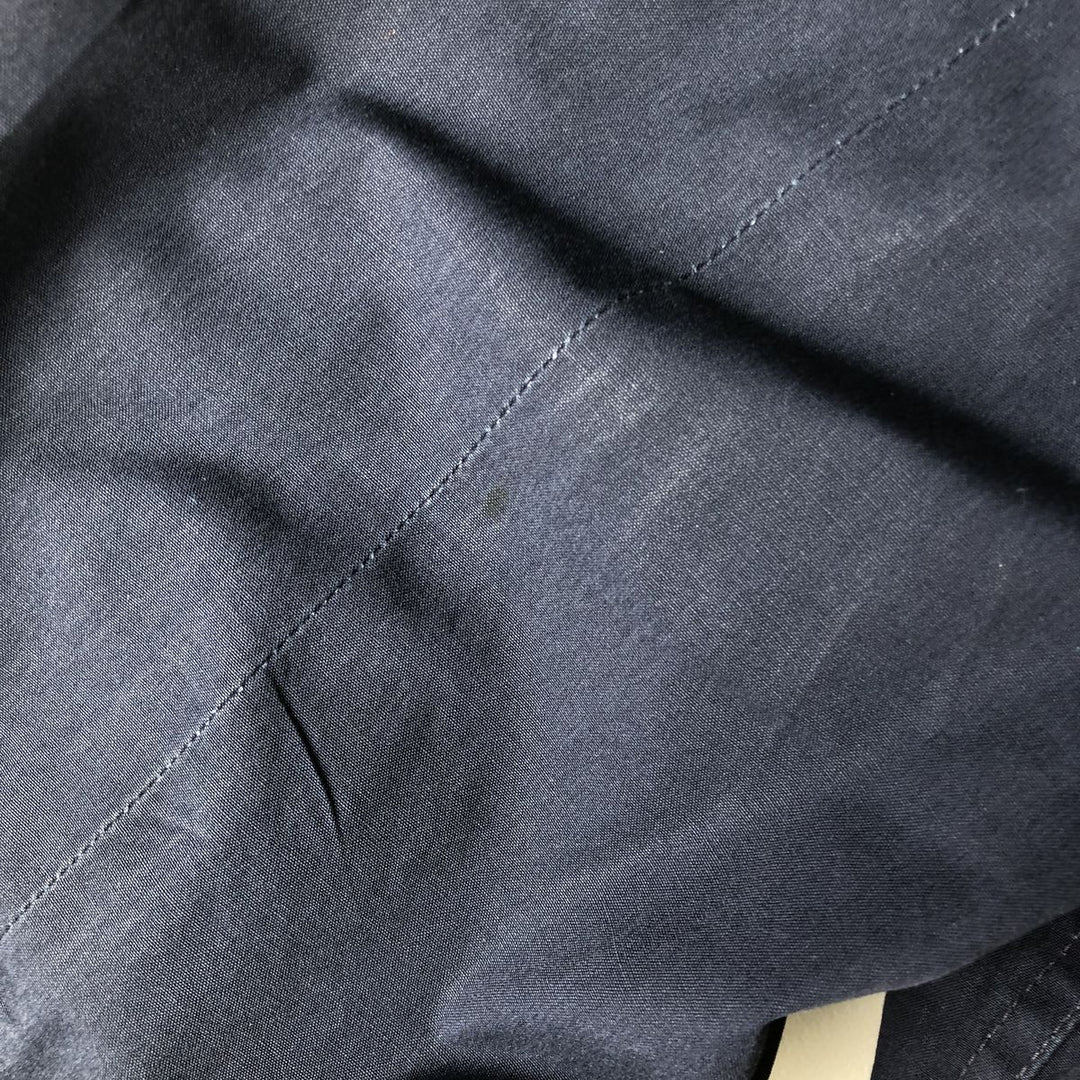 Military Lightweight Jacket, 40R, Men's Size M polyester navy blue type Vintage Second Hand