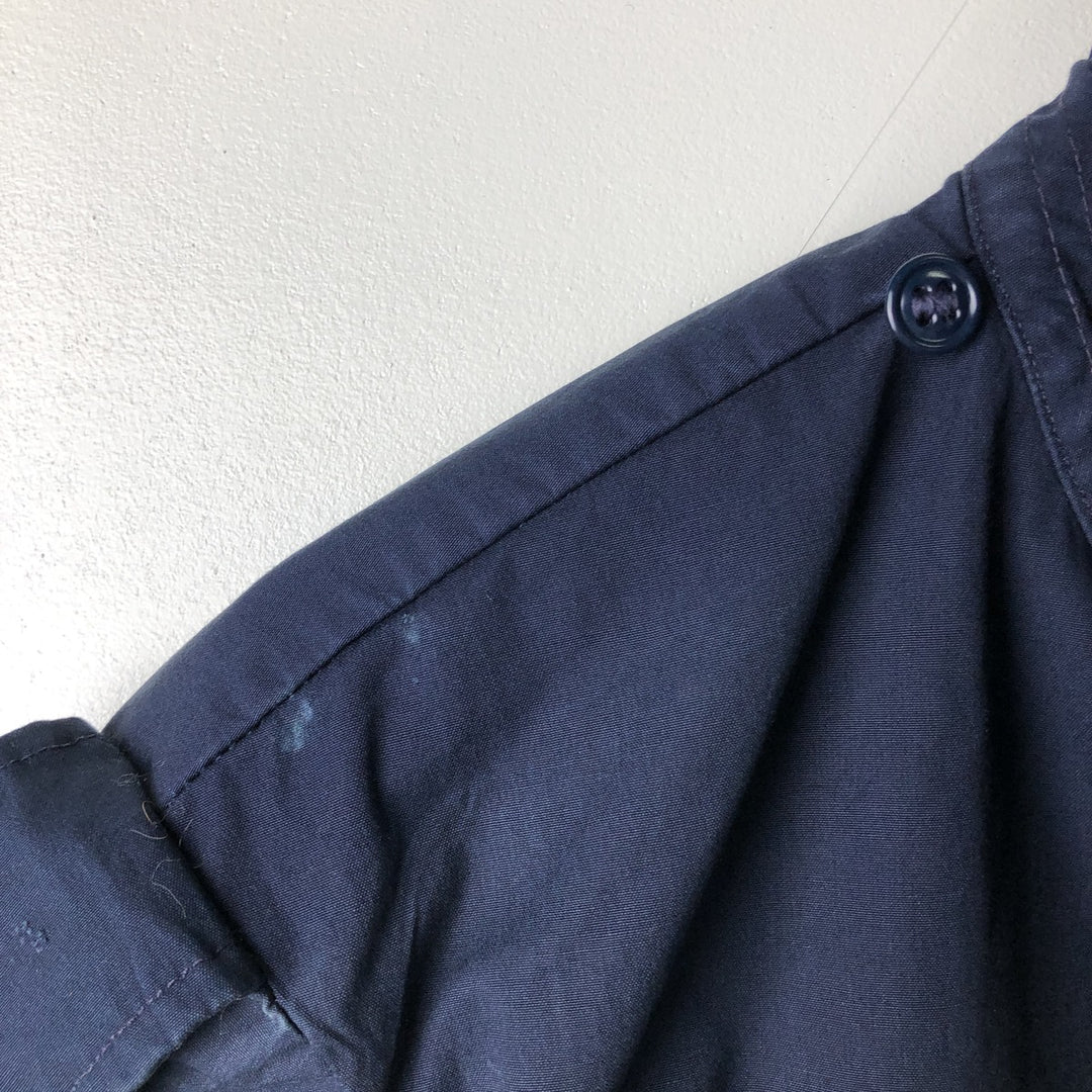 Military Lightweight Jacket, 40R, Men's Size M polyester navy blue type Vintage Second Hand
