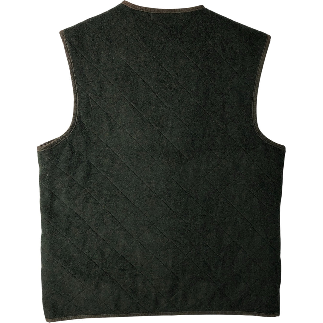 Burberry's BURBERRYS OF LONDON Open-Front Acrylic Vest, Men's Size M acrylic Khaki type Vintage Second Hand