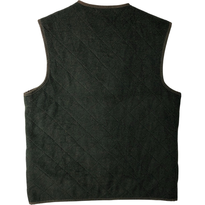 Burberry's BURBERRYS OF LONDON Open-Front Acrylic Vest, Men's Size M acrylic Khaki type Vintage Second Hand