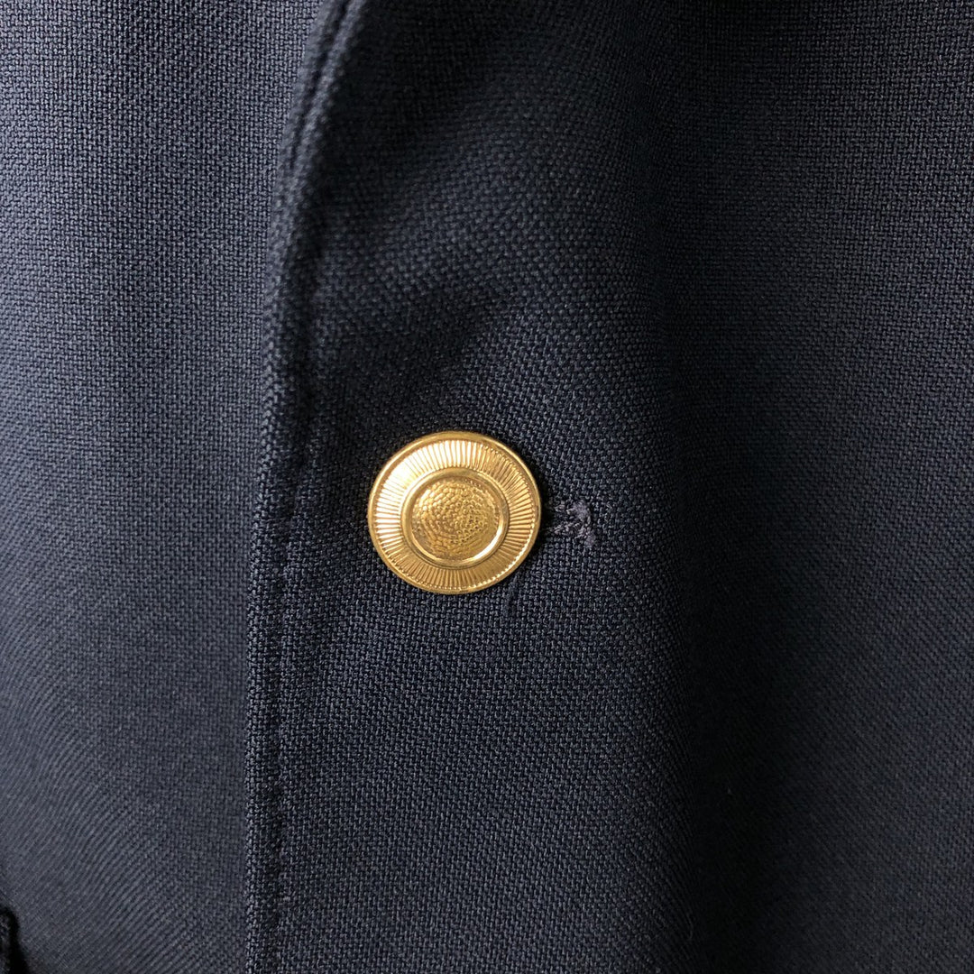 CLASSIC COLLECTION PREMA-PREST Navy Blazer, Tailored Jacket, Made in USA, Men's Size Medium, Vintage polyester navy blue type Vintage Second Hand