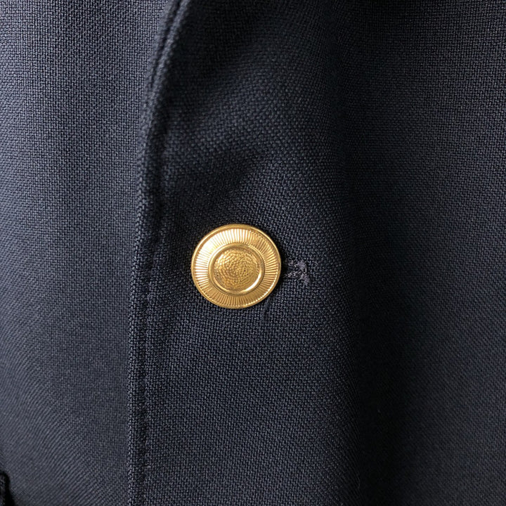 CLASSIC COLLECTION PREMA-PREST Navy Blazer, Tailored Jacket, Made in USA, Men's Size Medium, Vintage polyester navy blue type Vintage Second Hand