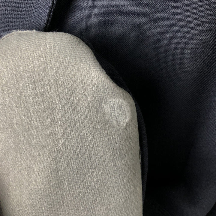 CLASSIC COLLECTION PREMA-PREST Navy Blazer, Tailored Jacket, Made in USA, Men's Size Medium, Vintage polyester navy blue type Vintage Second Hand