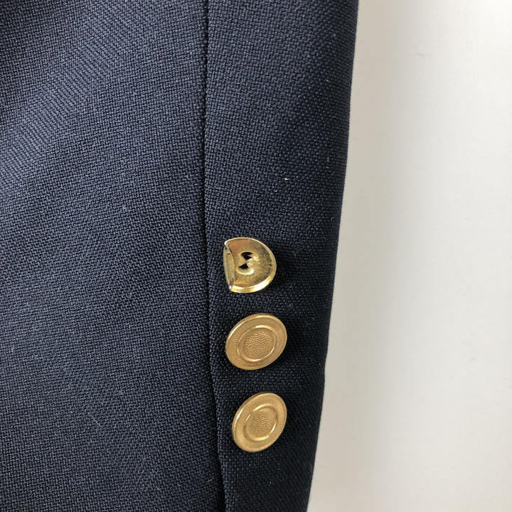 CLASSIC COLLECTION PREMA-PREST Navy Blazer, Tailored Jacket, Made in USA, Men's Size Medium, Vintage polyester navy blue type Vintage Second Hand