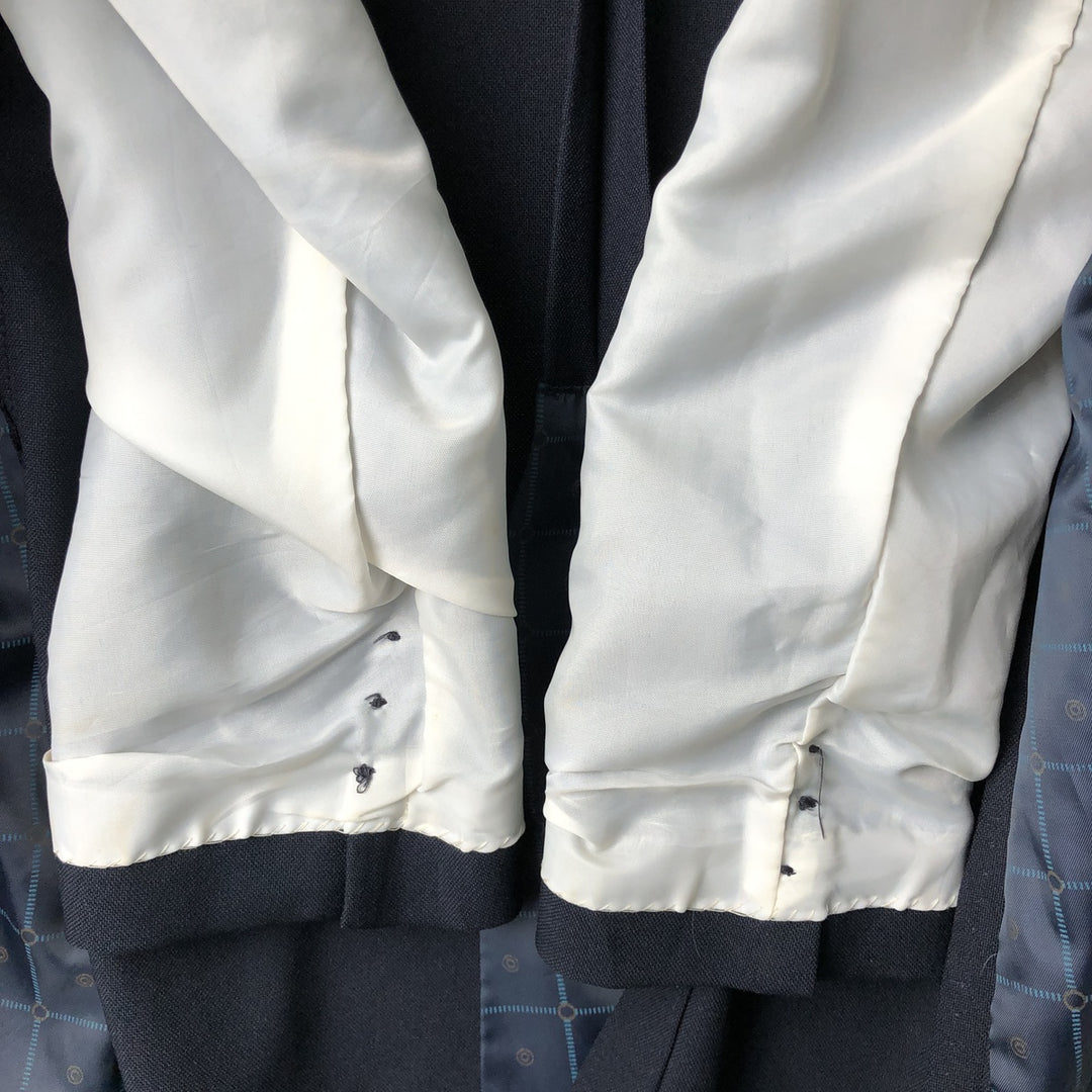 CLASSIC COLLECTION PREMA-PREST Navy Blazer, Tailored Jacket, Made in USA, Men's Size Medium, Vintage polyester navy blue type Vintage Second Hand